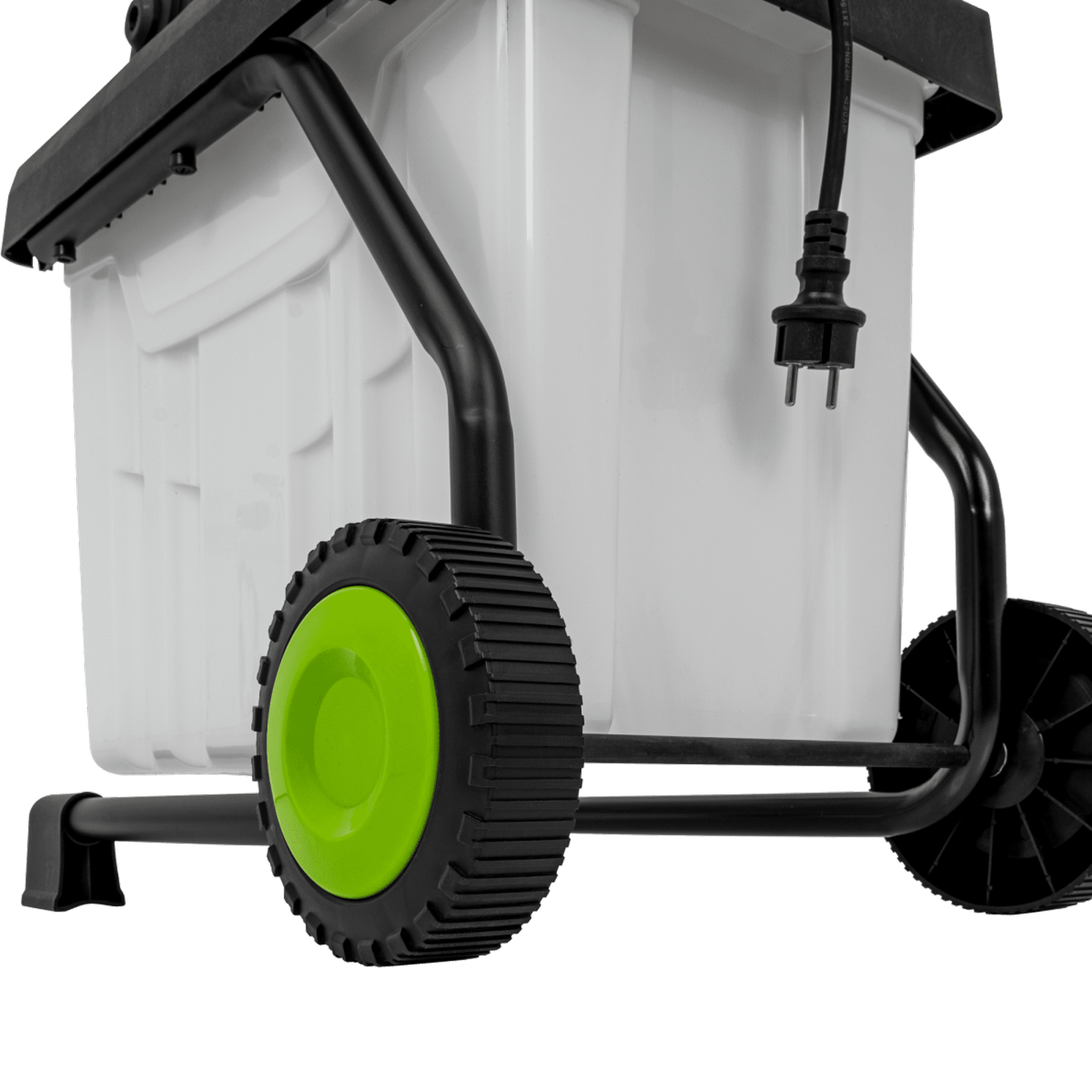 Voir la diapositive 6 : VITO Broyeur de végétaux 2500w bac 45l coupe branches 45mm elagage jardinage taillage vito