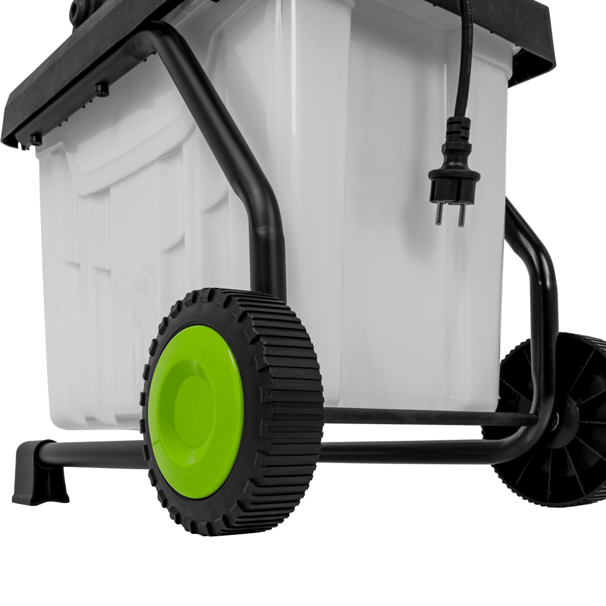 VITO Broyeur de végétaux 2500W Bac 45L Coupe Branches 45mm Elagage Jardinage Taillage VITO