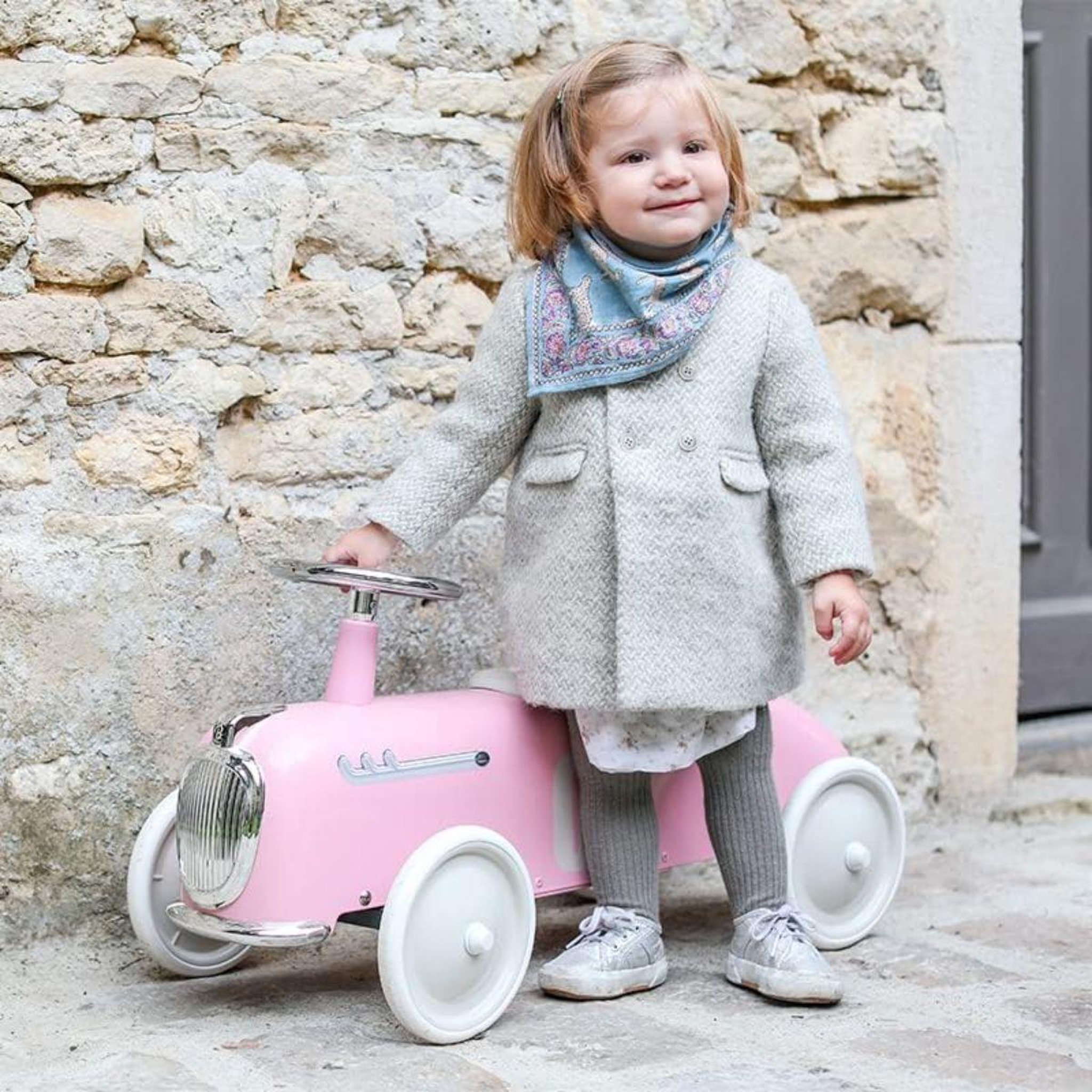 Voir la diapositive 3 : Baghera Véhicule enfant Roadster Rose Pale
