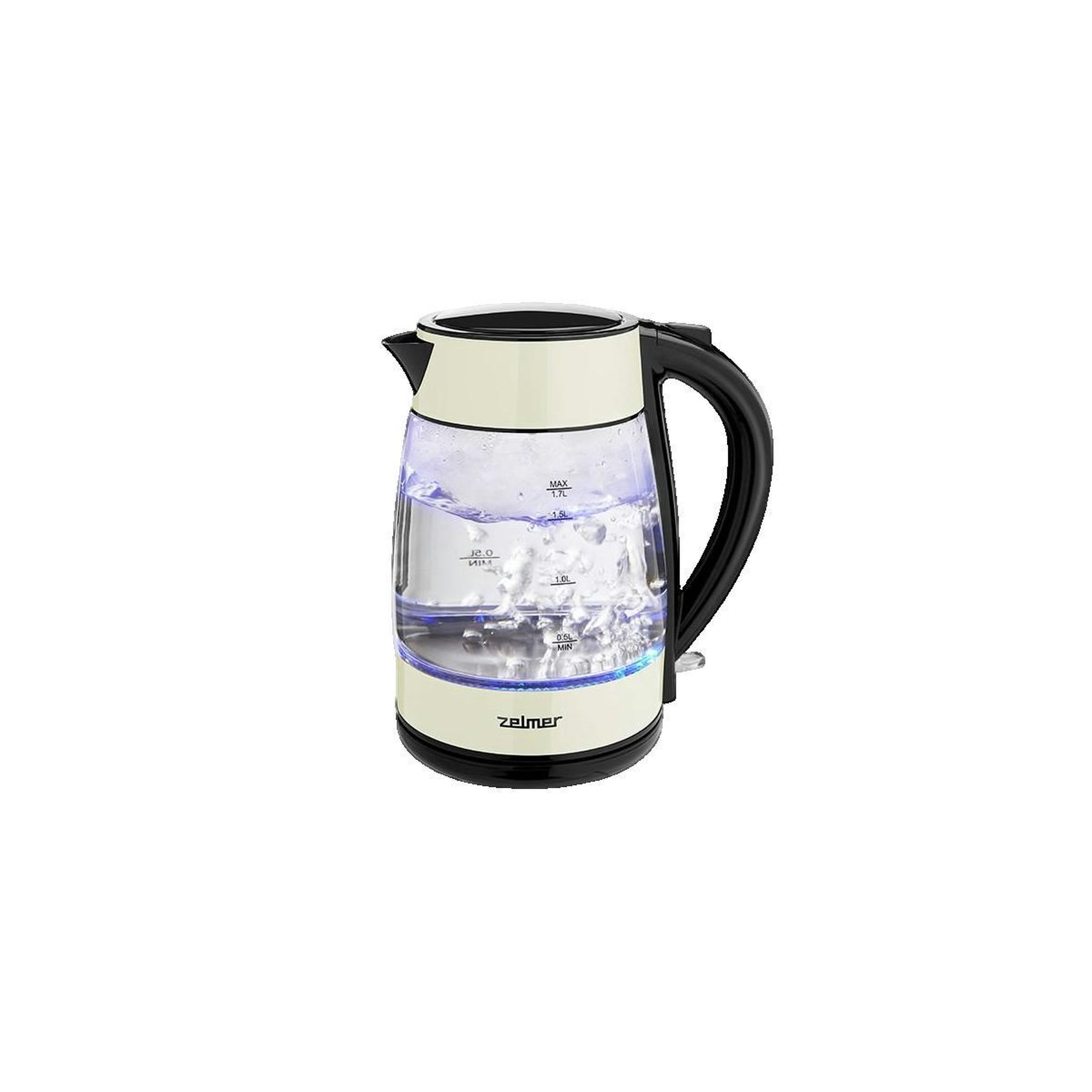 Voir la diapositive 2 : ZELMER Bouilloire Zelmer 1.7 l sans fil avec éclairage LED