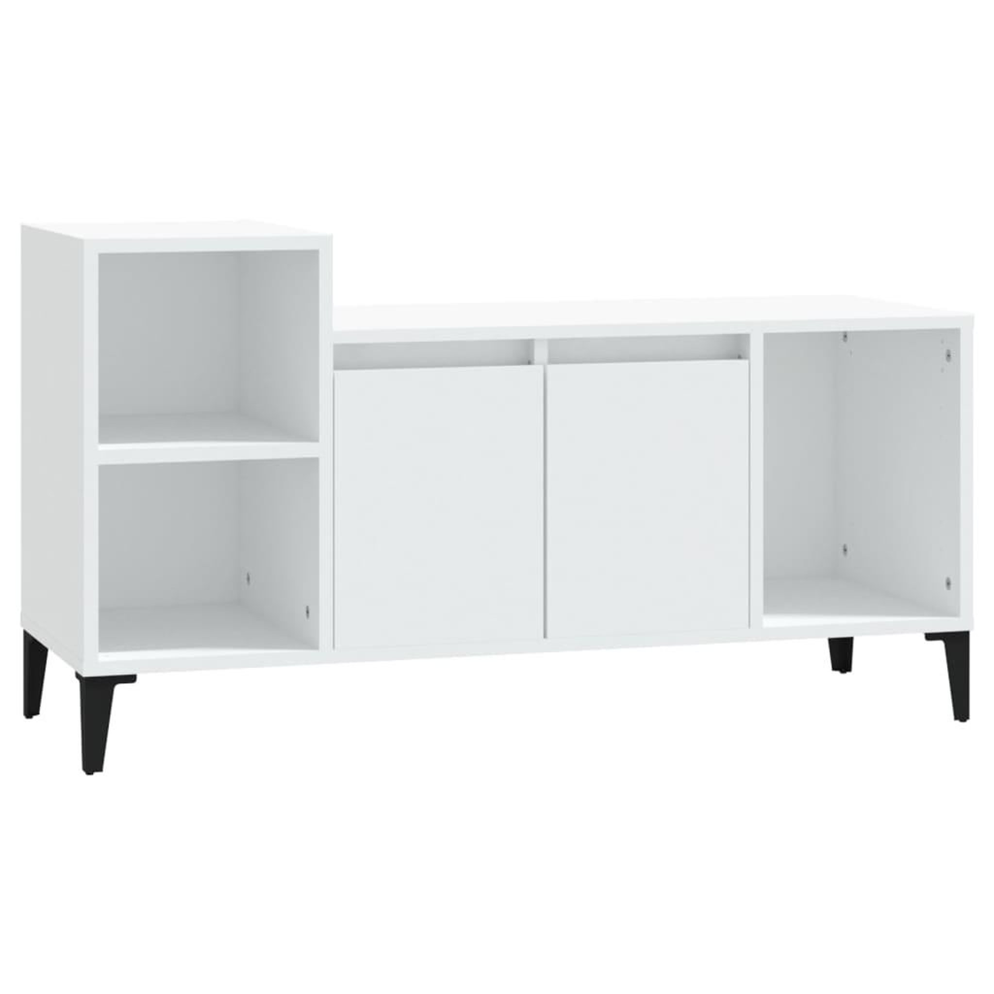 Voir la diapositive 2 : VIDAXL Meuble TV Blanc 100x35x55 cm Bois d'ingenierie