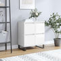 Voir la diapositive 1 : VIDAXL Buffet Blanc brillant 60x35x70 cm Bois d'ingenierie