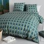 Voir la diapositive 3 : ATELIER DU COTON Housse de couette 260x240 TRISKA + 2 taies coton 57 fils