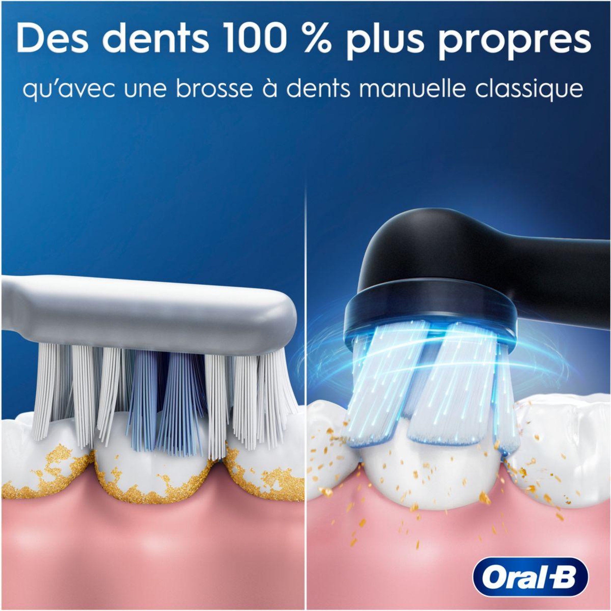 Voir la diapositive 2 : ORAL B Brosse à dents électrique iO2 Series DUO Night Black / Calm Pink