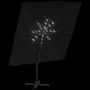 VIDAXL Parasol cantilever a LED Noir 400x300 cm