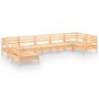 Voir la diapositive 2 : VIDAXL Salon de jardin 7 pcs Bois de pin massif