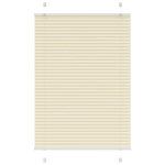 VIDAXL Store plisse creme 90x100 cm largeur du tissu 89,4 cm polyester