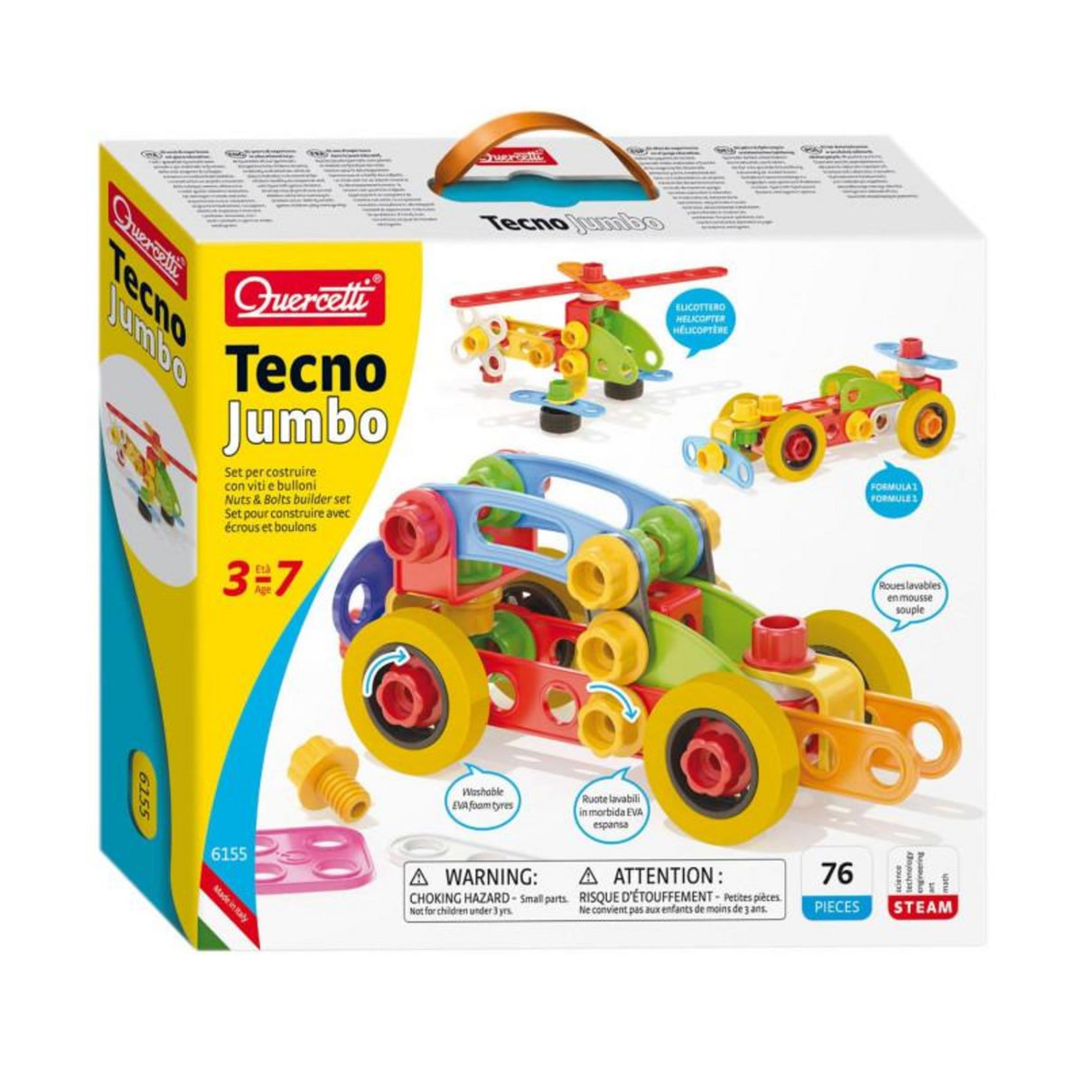 Quercetti Quercetti Tecno Jumbo, 72 pcs