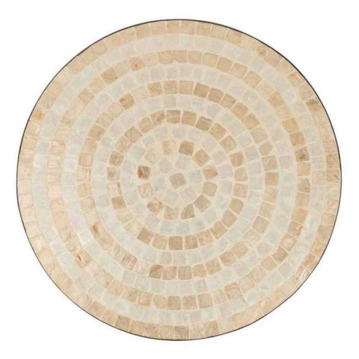 Paris Prix Plat Présentation Déco  Mosaïque  45cm Beige