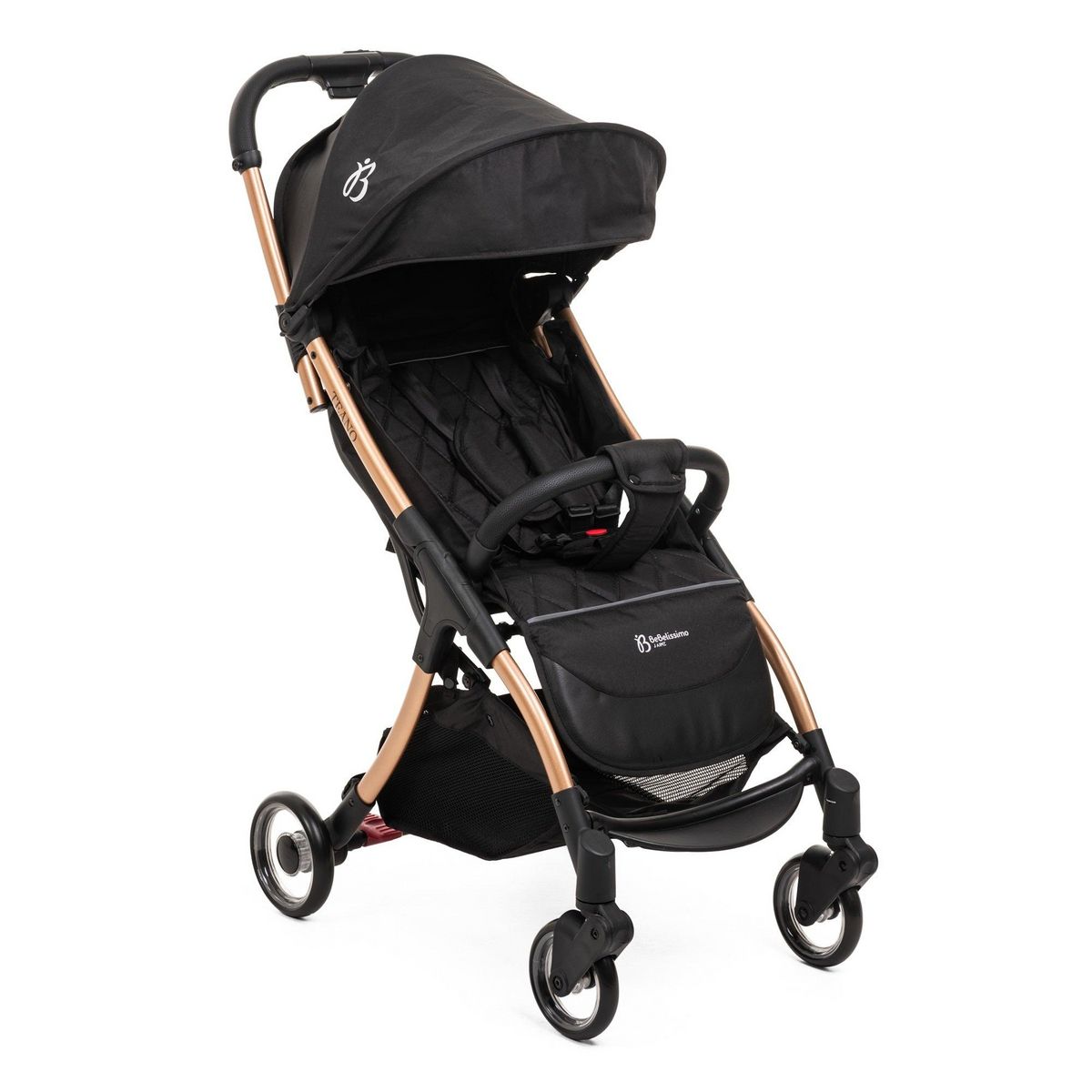 BEBELISSIMO Bebelissimo - Poussette bébé Citadine Ultra Compacte - De 0 à 36 mois - Teano - noir