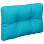 Voir la diapositive 2 : VIDAXL Coussin de palette turquoise 60x40x12 cm tissu