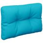 Voir la diapositive 2 : VIDAXL Coussin de palette turquoise 60x40x12 cm tissu