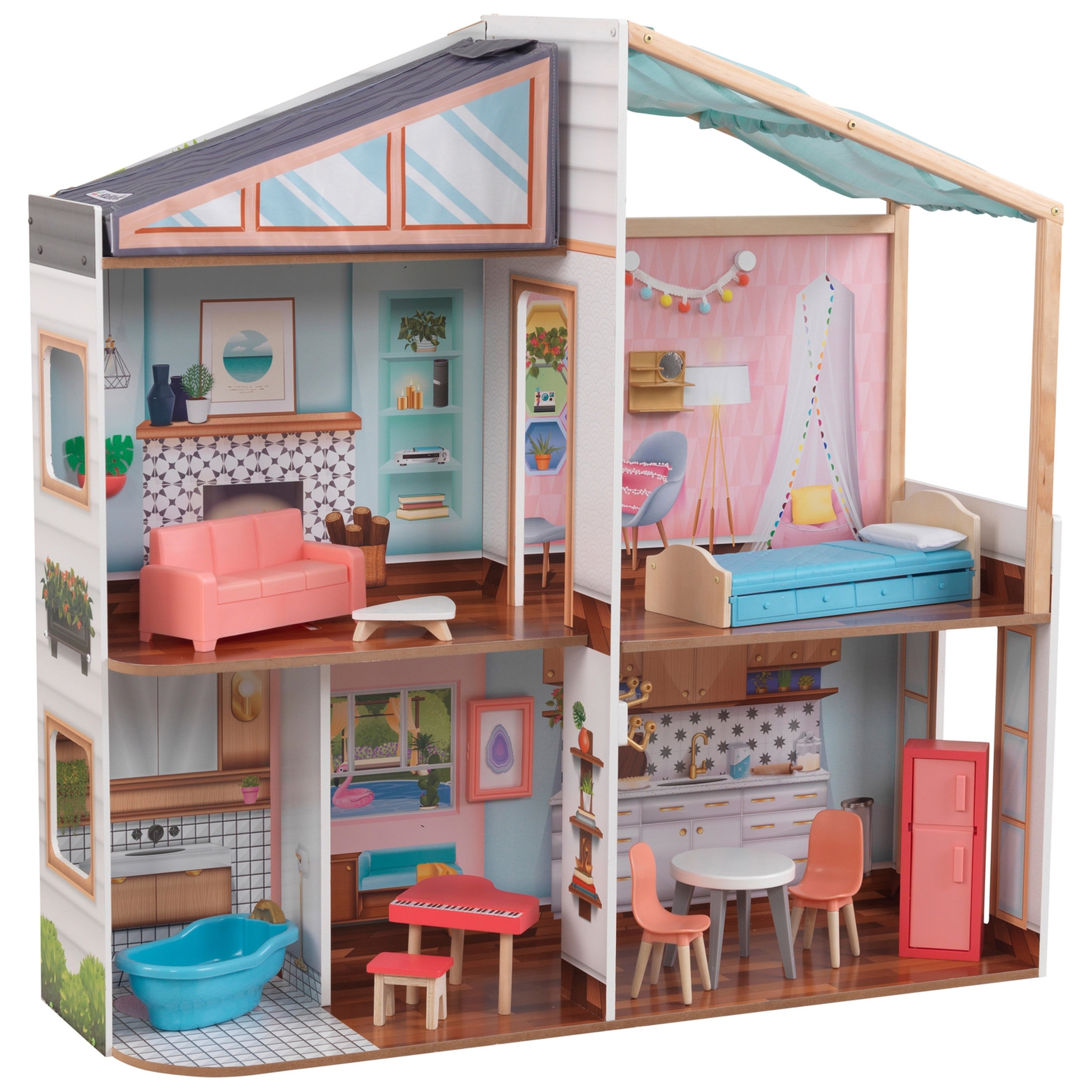 Voir la diapositive 1 : Kidkraft Maison de poupées Design by me Magnetic Makeover