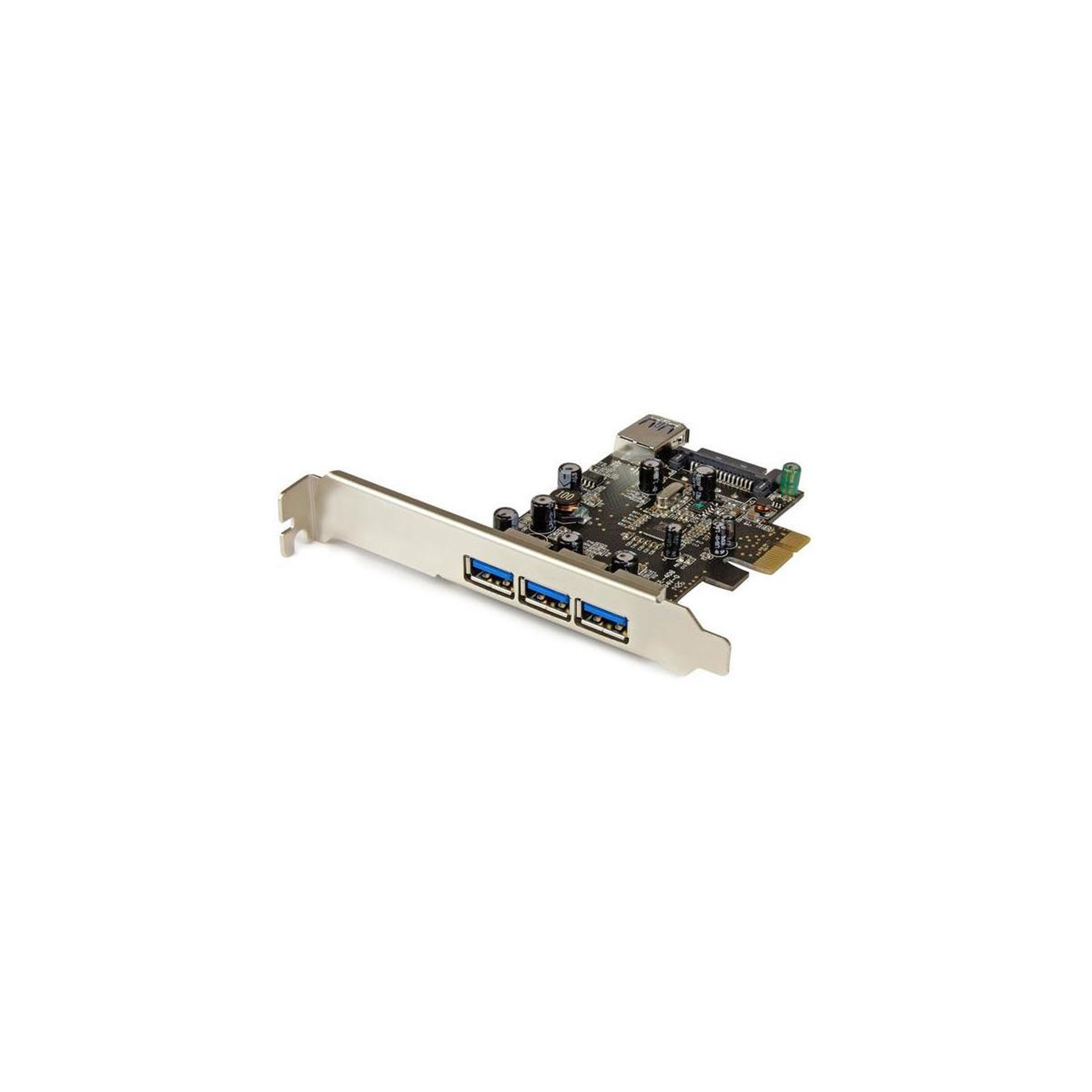 Startech StarTech.com Carte contrôleur PCI Express à 4 ports USB 3.0 - 3 externes 1 interne - Adaptateur PCIe USB avec UASP