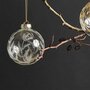 RICO DESIGN Boule de Noël en verre fougères dorées Ø 8 cm