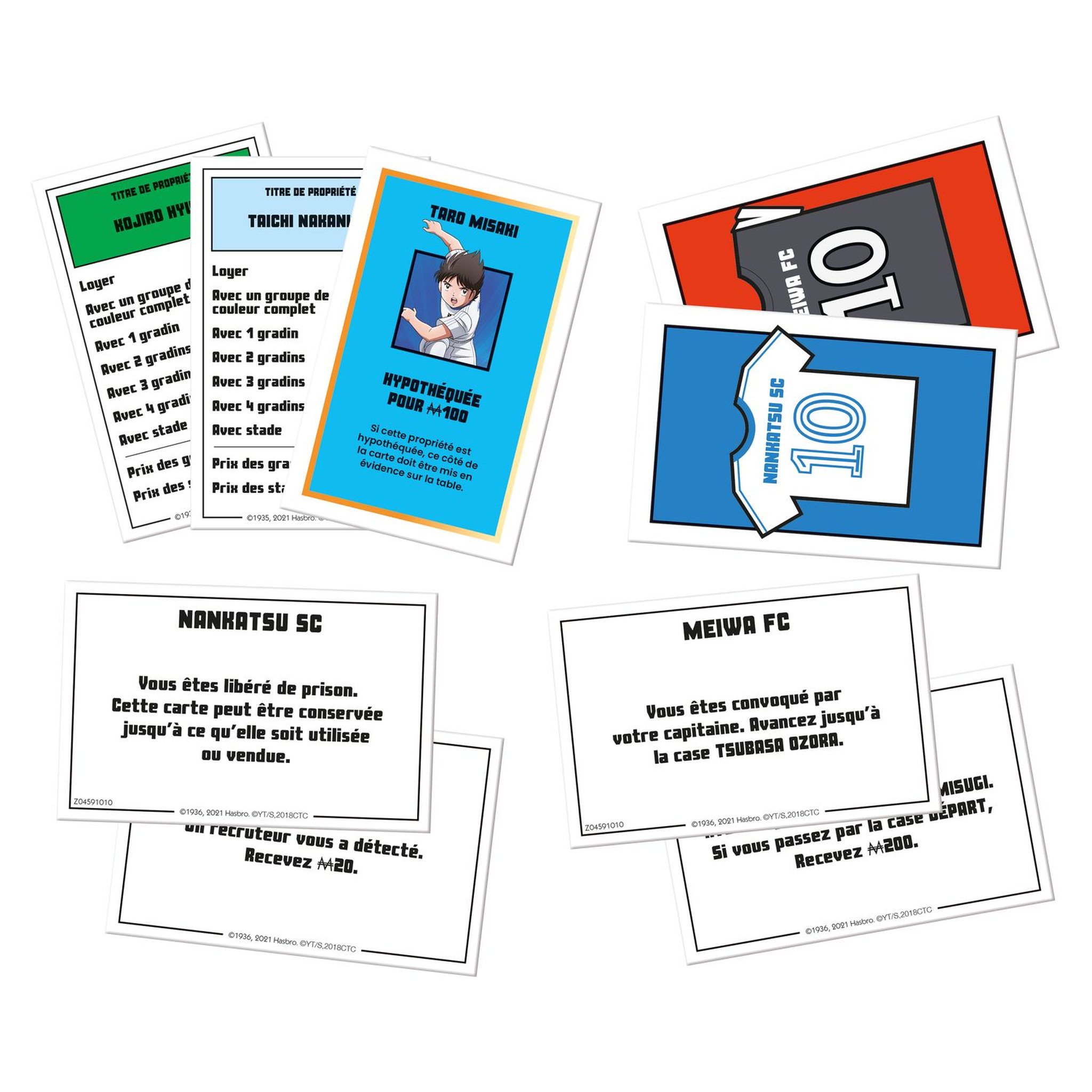 Voir la diapositive 4 :  WINNING MOVES Jeu - Monopoly Captain Tsubasa - Olive et Tom 