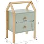Voir la diapositive 6 : Table de chevet enfant  2 tiroirs L46cm CLEM