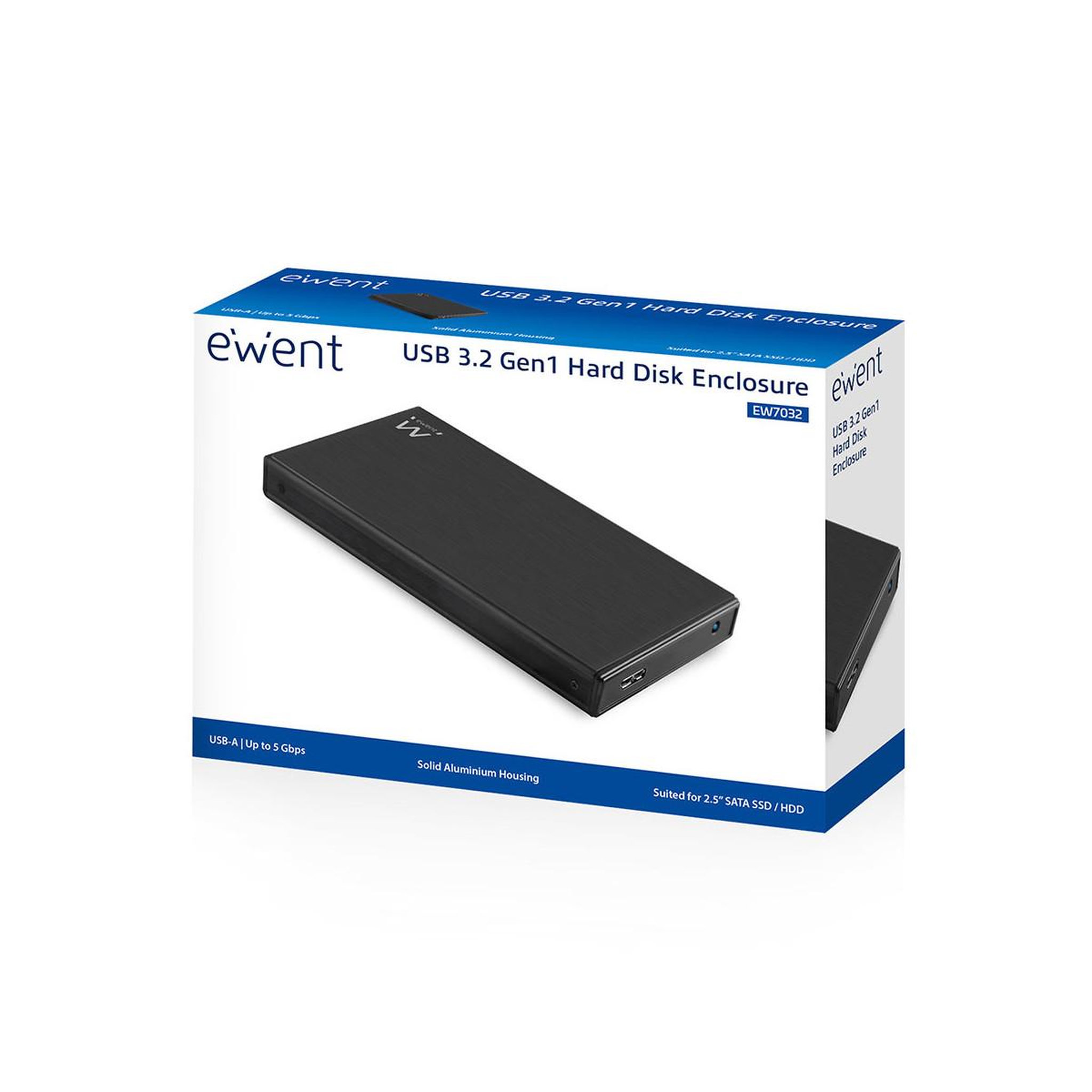 Voir la diapositive 3 : Ewent Ewent ew7032 boîtier de disques de stockage boîtier disque dur/ssd noir 2.5