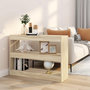 Voir la diapositive 1 : VIDAXL Bibliotheque/Separateur de piece chene sonoma 100x30x72 cm