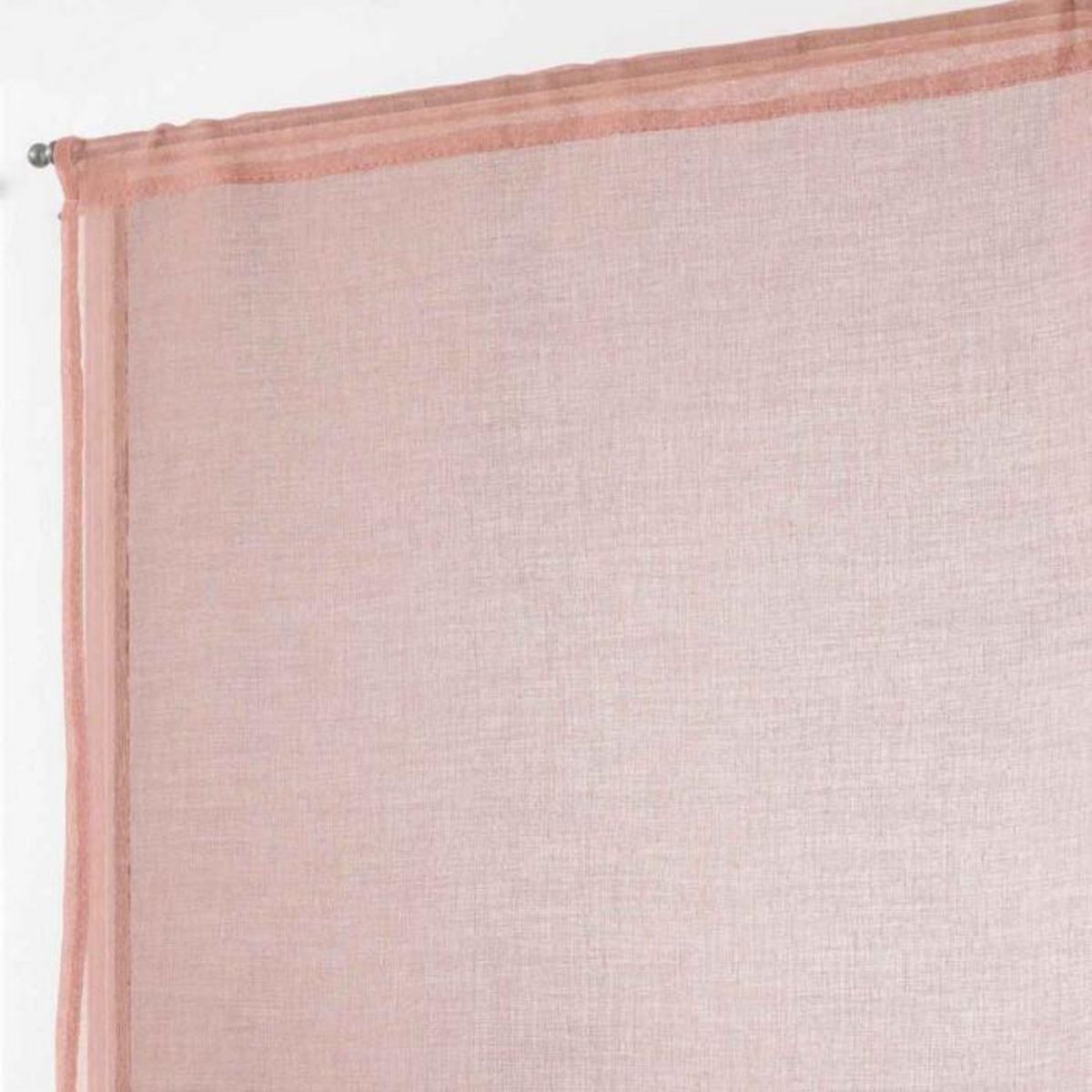 Paris Prix Paire de Voilages  Sandra  60x90cm Rose