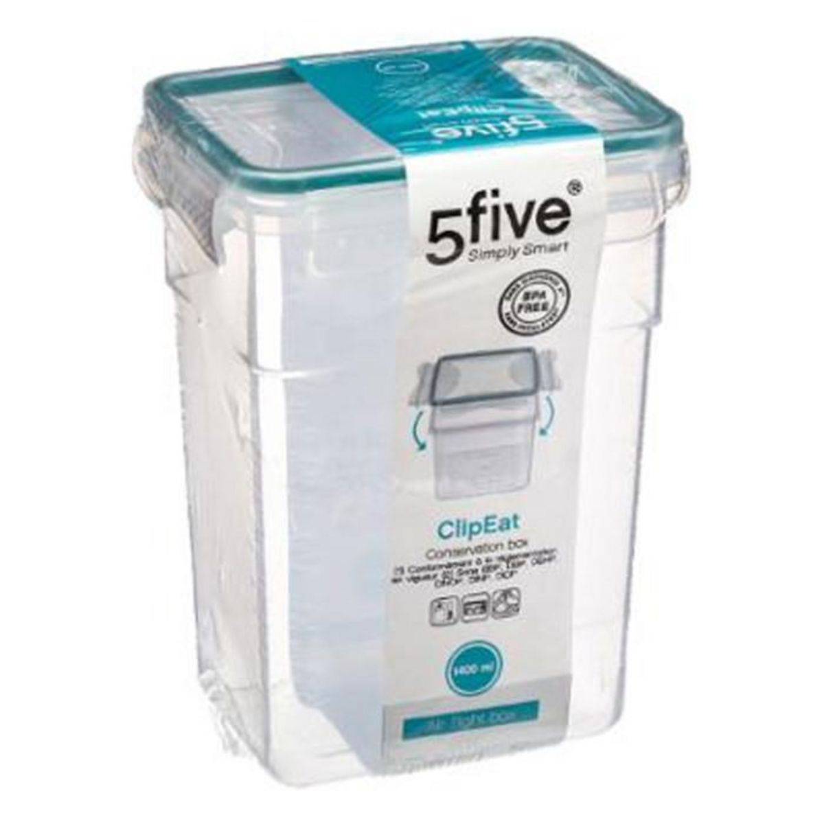 FIVE Boîte de Conservation  Clipeat  1,4L Bleu