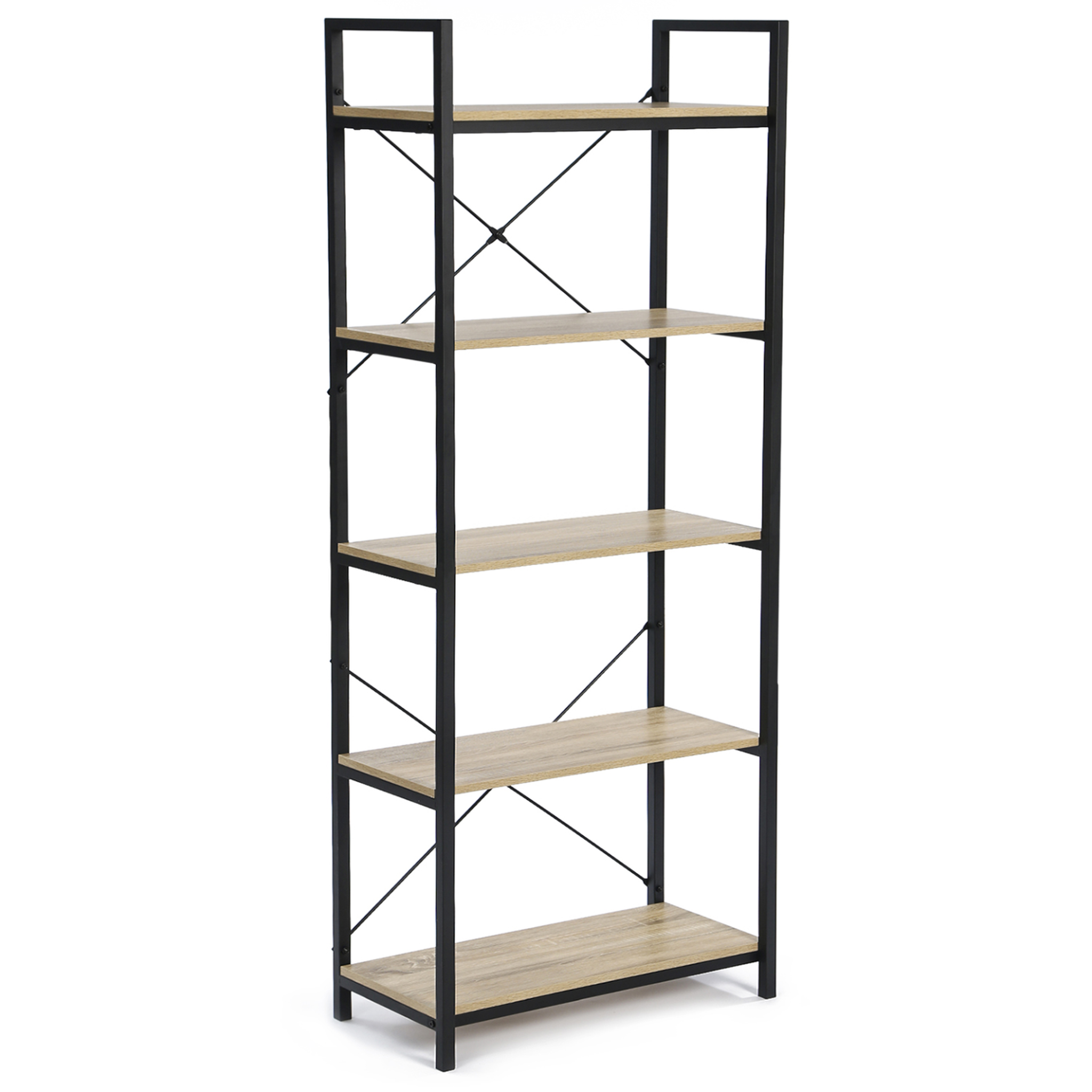 ID MARKET Etagère 5 niveaux detroit design industriel 170 cm