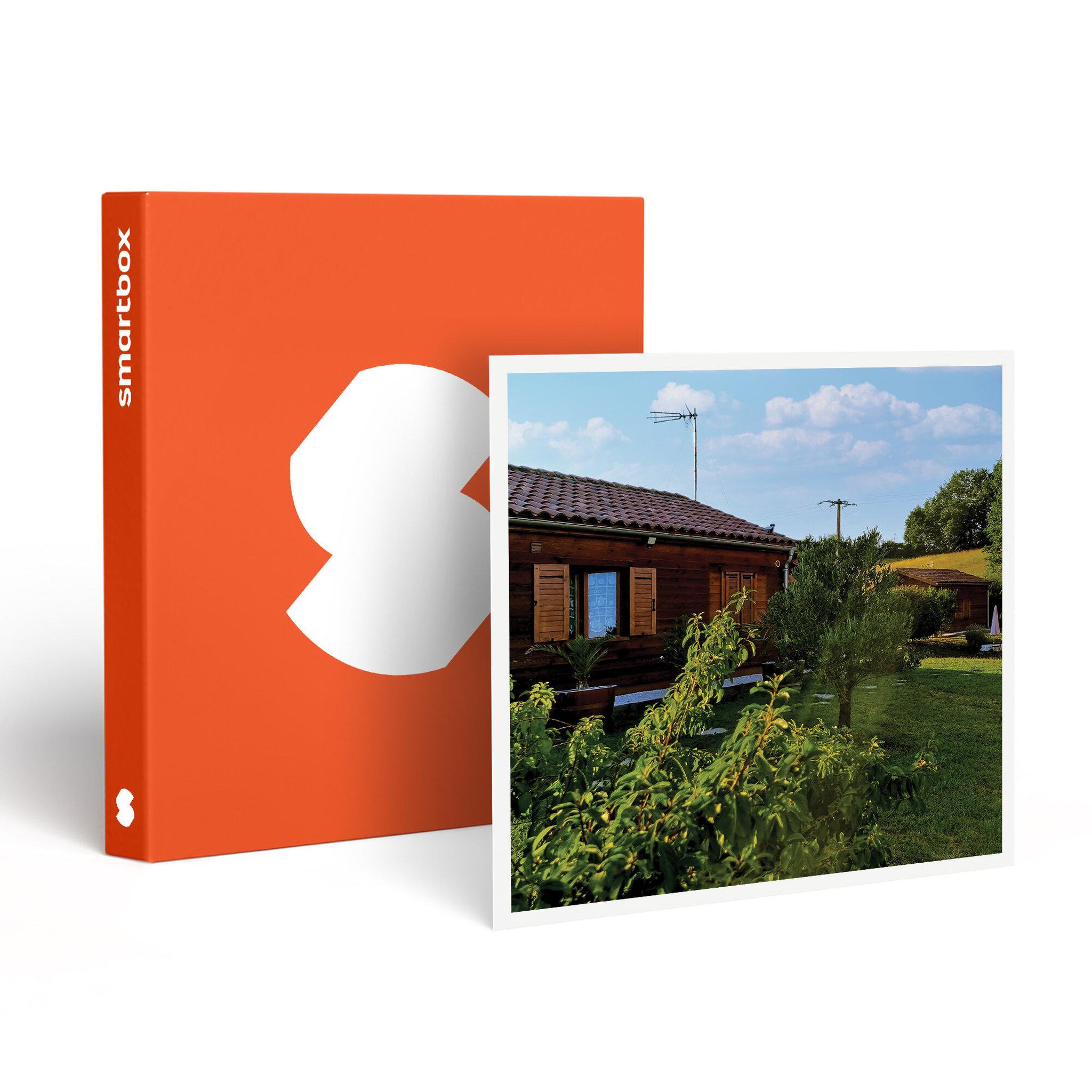 Smartbox 4 jours dans un chalet avec cocktail près de montauban - coffret cadeau séjour
