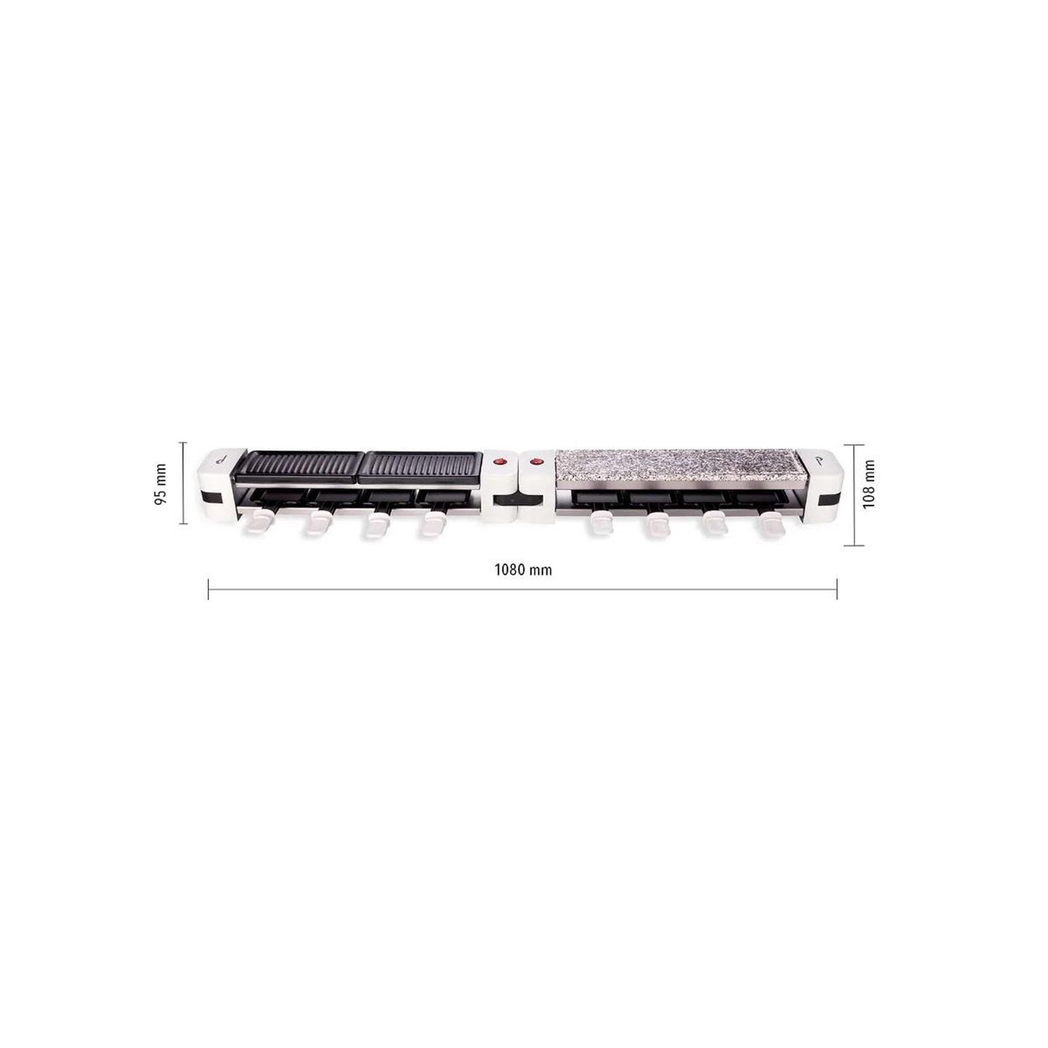 Voir la diapositive 5 : LITTLE BALANCE Raclette / gril.2x4pers.1200w. - 8502