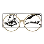 Paris Prix Décoration Murale Encadrée en Métal  Eyewear  89cm Noir & Or