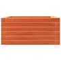 Voir la diapositive 5 : VIDAXL Jardiniere cire marron 50x50x23 cm bois de pin massif