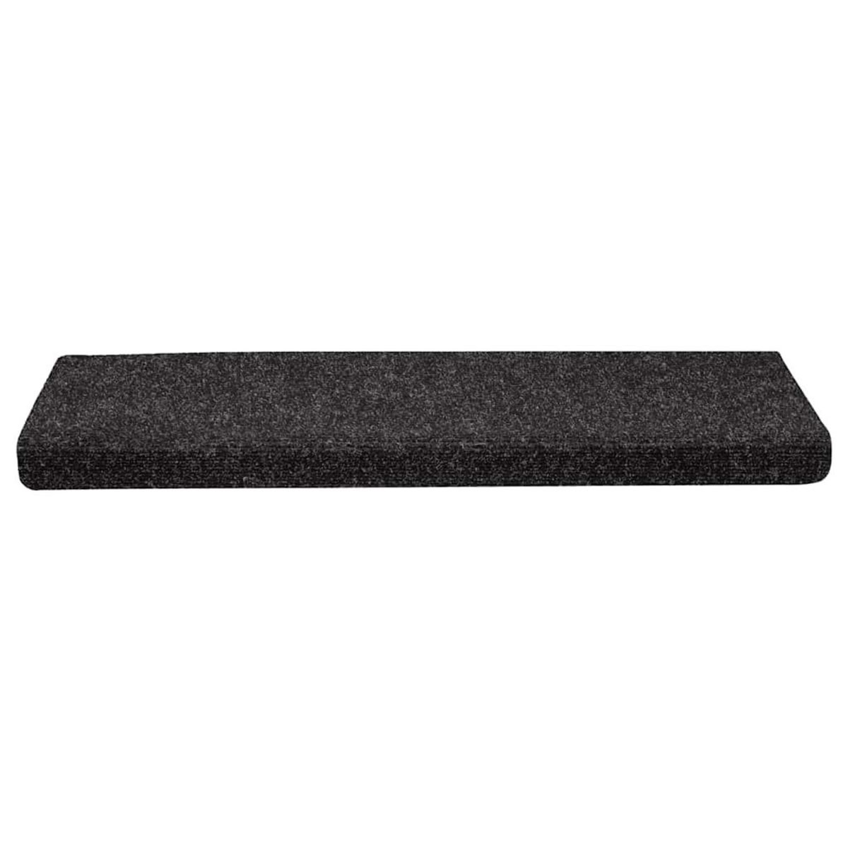 VIDAXL Tapis d'escalier autocollant 30 pcs noir 65x21x4 cm