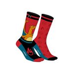 CAPSLAB Paire de tennis dépareillées Pokemon Dracaufeu. Coloris disponibles : Rouge