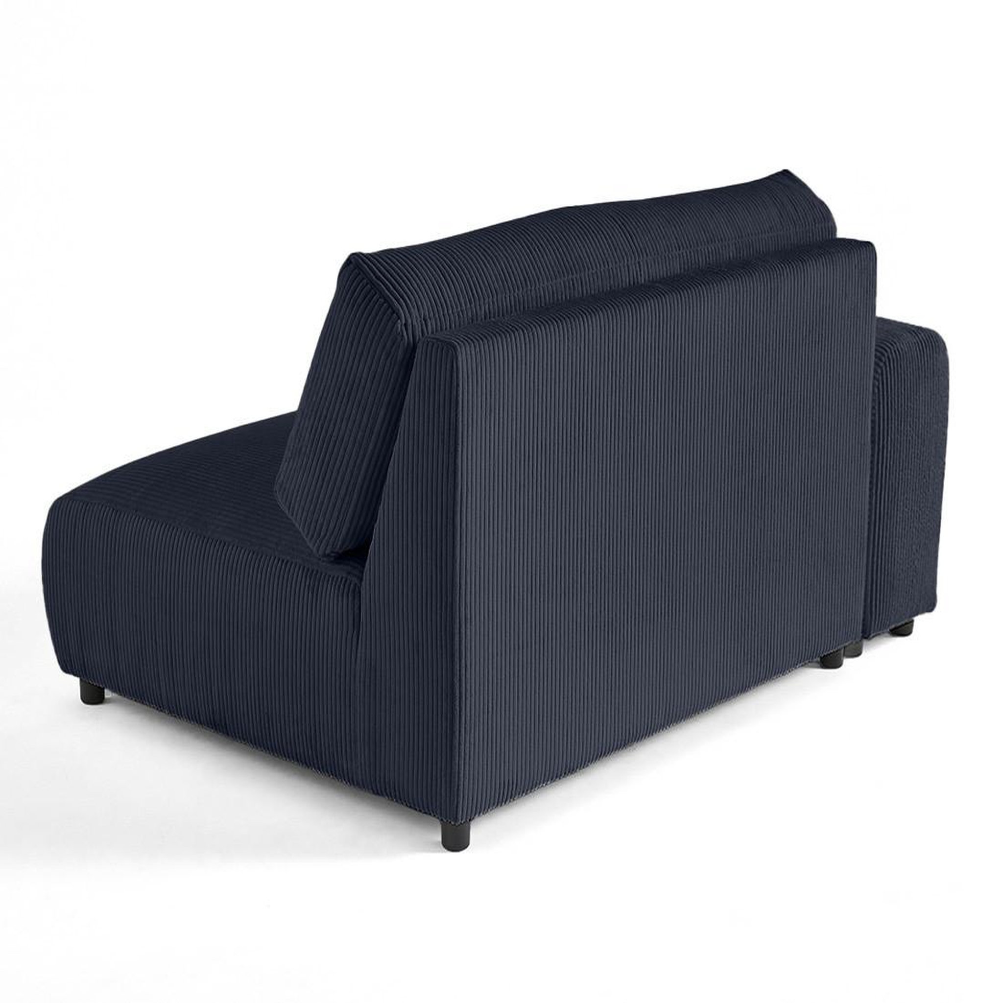 Voir la diapositive 4 : BEST MOBILIER Garance - module d'assise 2 places avec accoudoir gauche - en velours côtelé