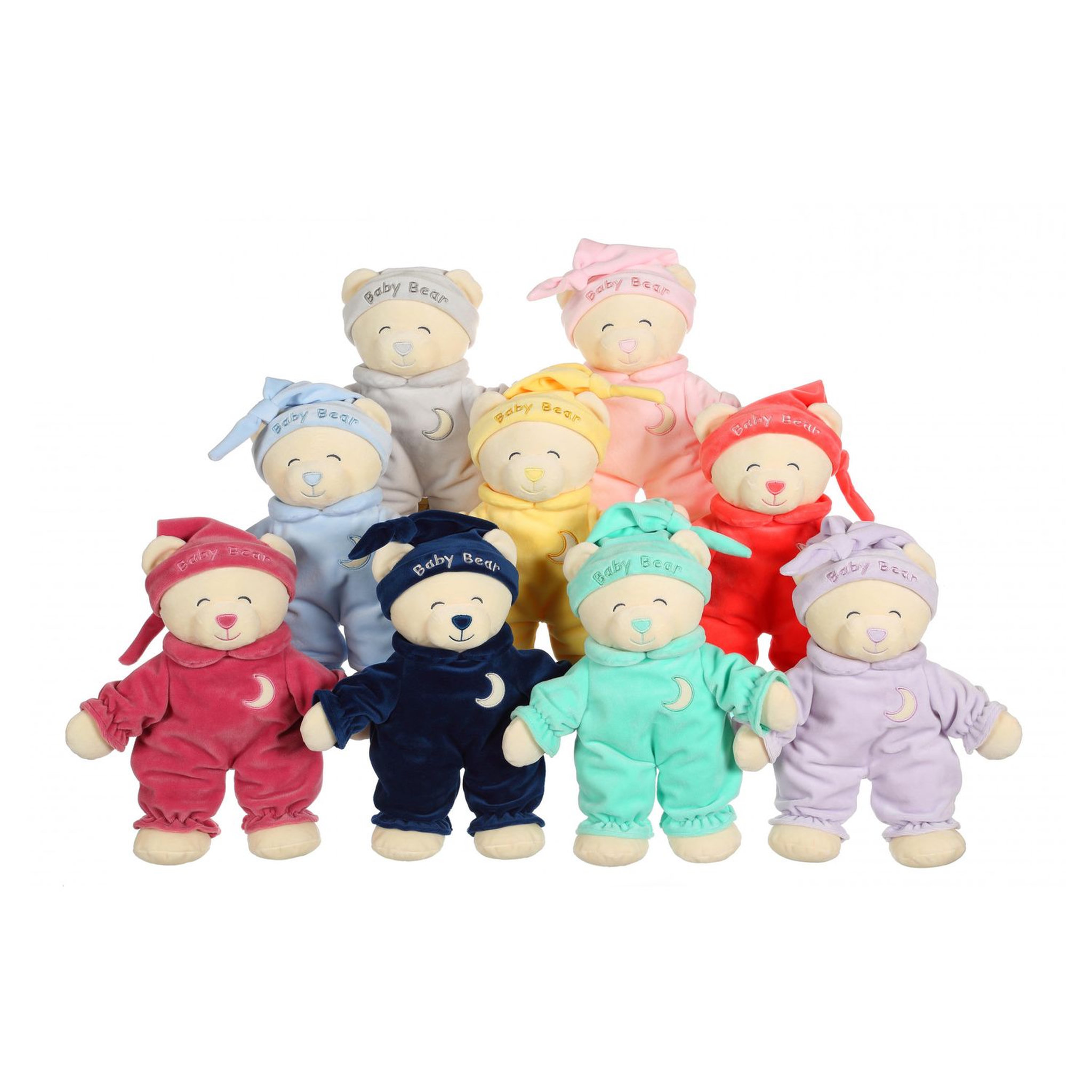 Voir la diapositive 2 : GIPSY Peluche Ours Baby Bear douceur 24 cm - Gris