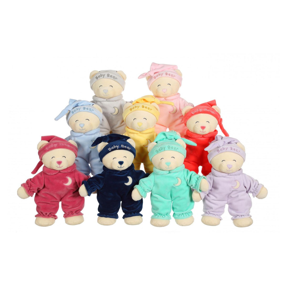 GIPSY Peluche Ours Baby Bear douceur 24 cm - Gris