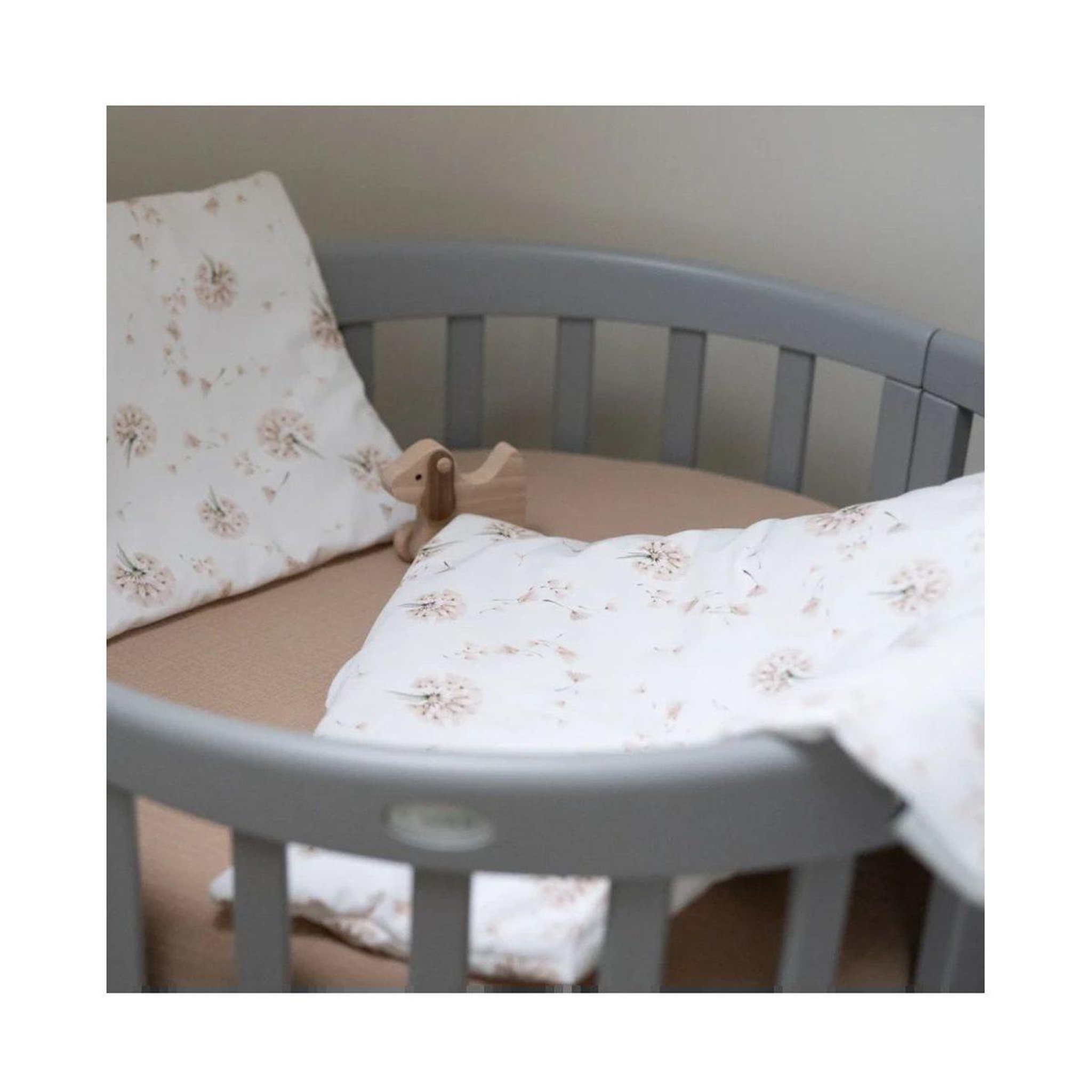 Voir la diapositive 4 : WALDIN Parure 2 en 1 couette et lange d'emmaillotage 75 × 75 cm - pissenlits