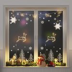 VIDAXL Lumieres de Noël silhouette de renne 2 pcs 35 LED blanc chaud