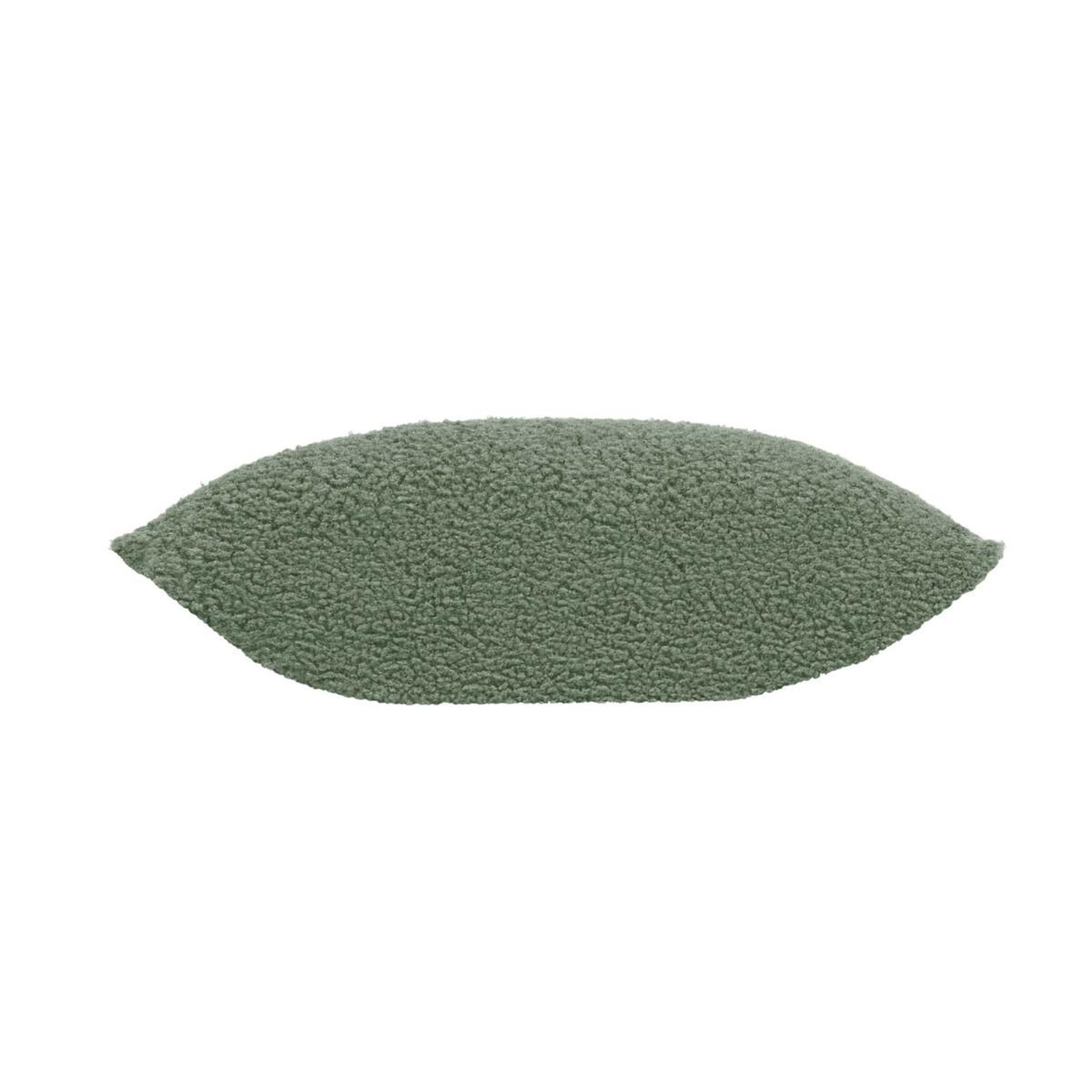 Voir la diapositive 2 : Douceur d'Intérieur Housse de coussin en tissu bouclette  woolen  40x40cm vert sauge