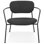 Voir la diapositive 2 : Paris Prix Fauteuil Vintage Design  Amelia  71cm Gris Foncé