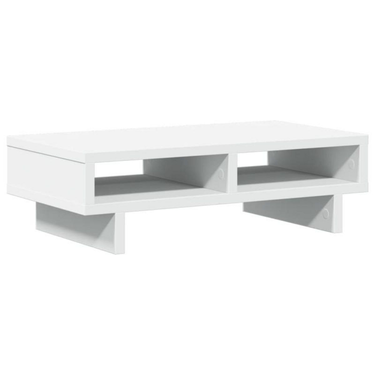 VIDAXL Support de moniteur blanc 50x27x15 cm bois d ingénierie