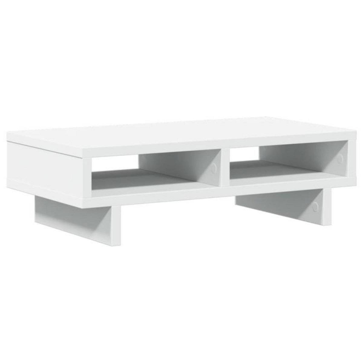 VIDAXL Support de moniteur blanc 50x27x15 cm bois d ingénierie