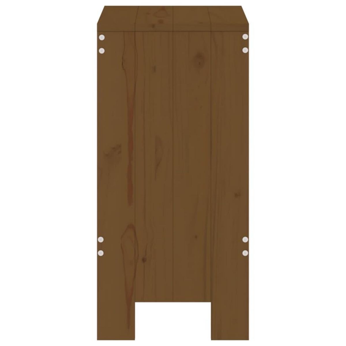 VIDAXL Tabourets lot de 2 marron miel 40x36x75 cm bois massif de pin