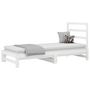 Voir la diapositive 3 : VIDAXL Lit coulissant sans matelas blanc 2x(90x200) cm