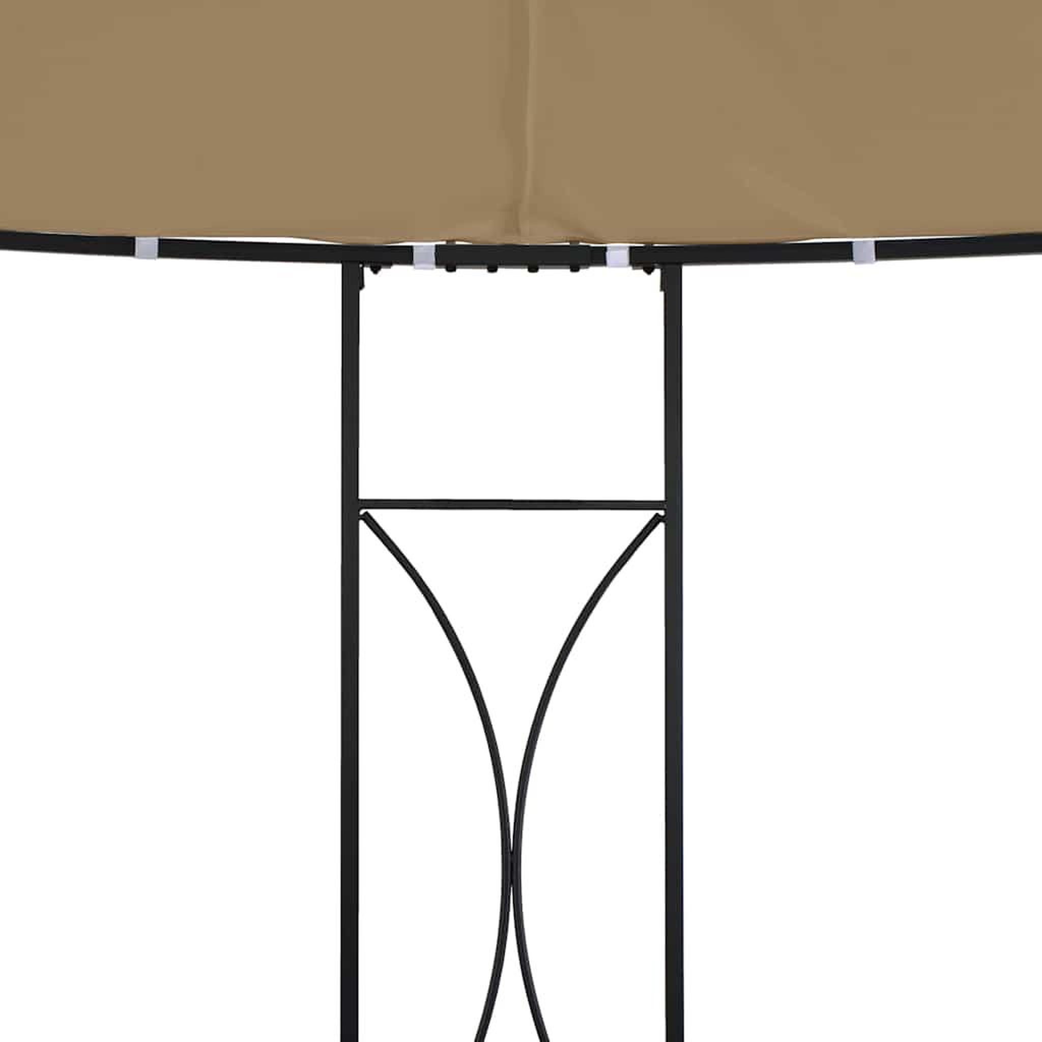 Voir la diapositive 5 : VIDAXL Belvedere 300x290 cm Taupe Rond