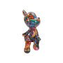 Voir la diapositive 2 : Paris Prix Ourson Cravate en Résine  Psyco  23cm Multicolore