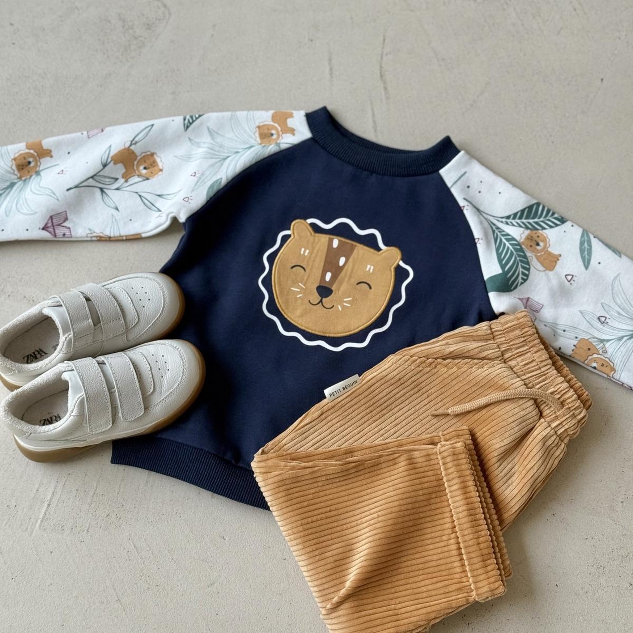 Voir la diapositive 5 : Petit Béguin Sweat-shirt enfant en molleton Charly
