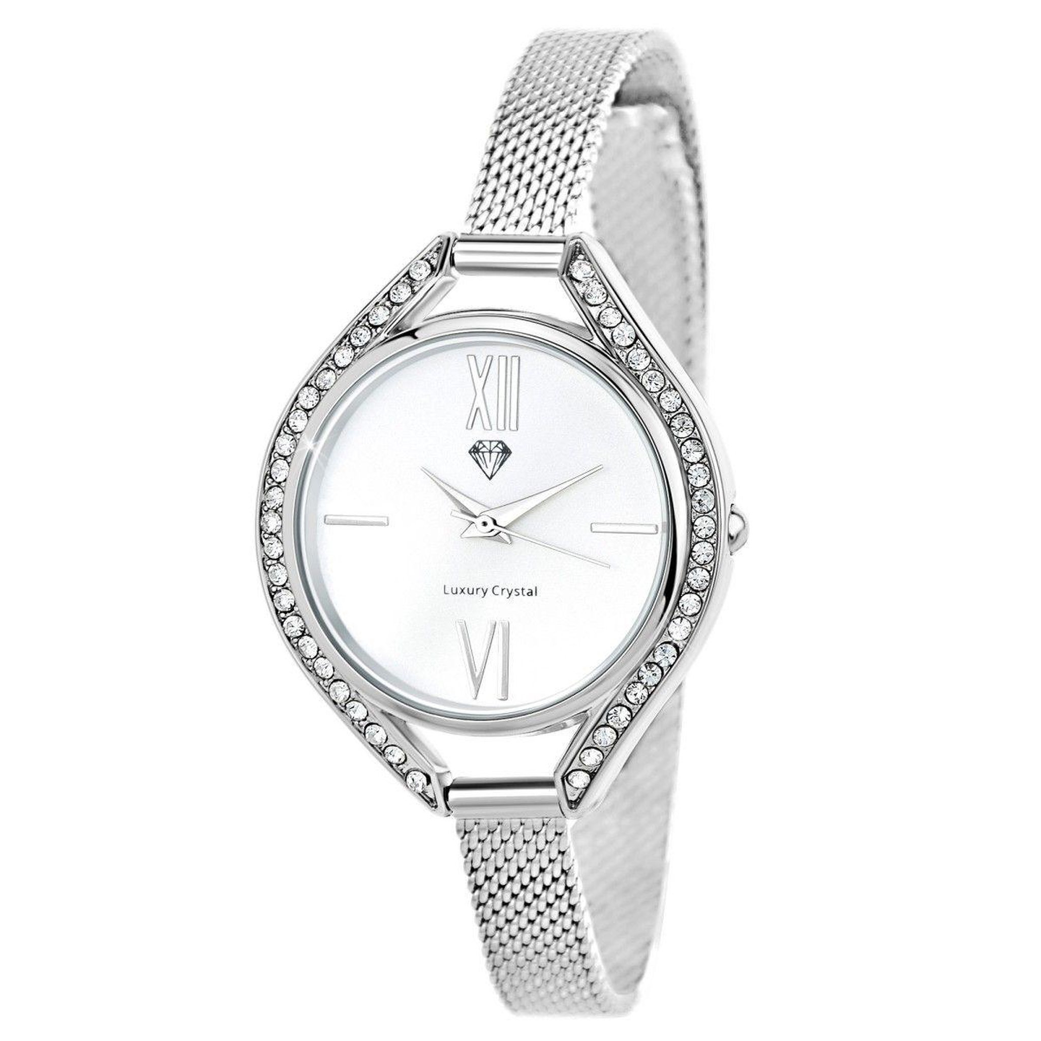 SC CRYSTAL Montre Lana SC Crystal ornée de 46 Cristaux scintillants