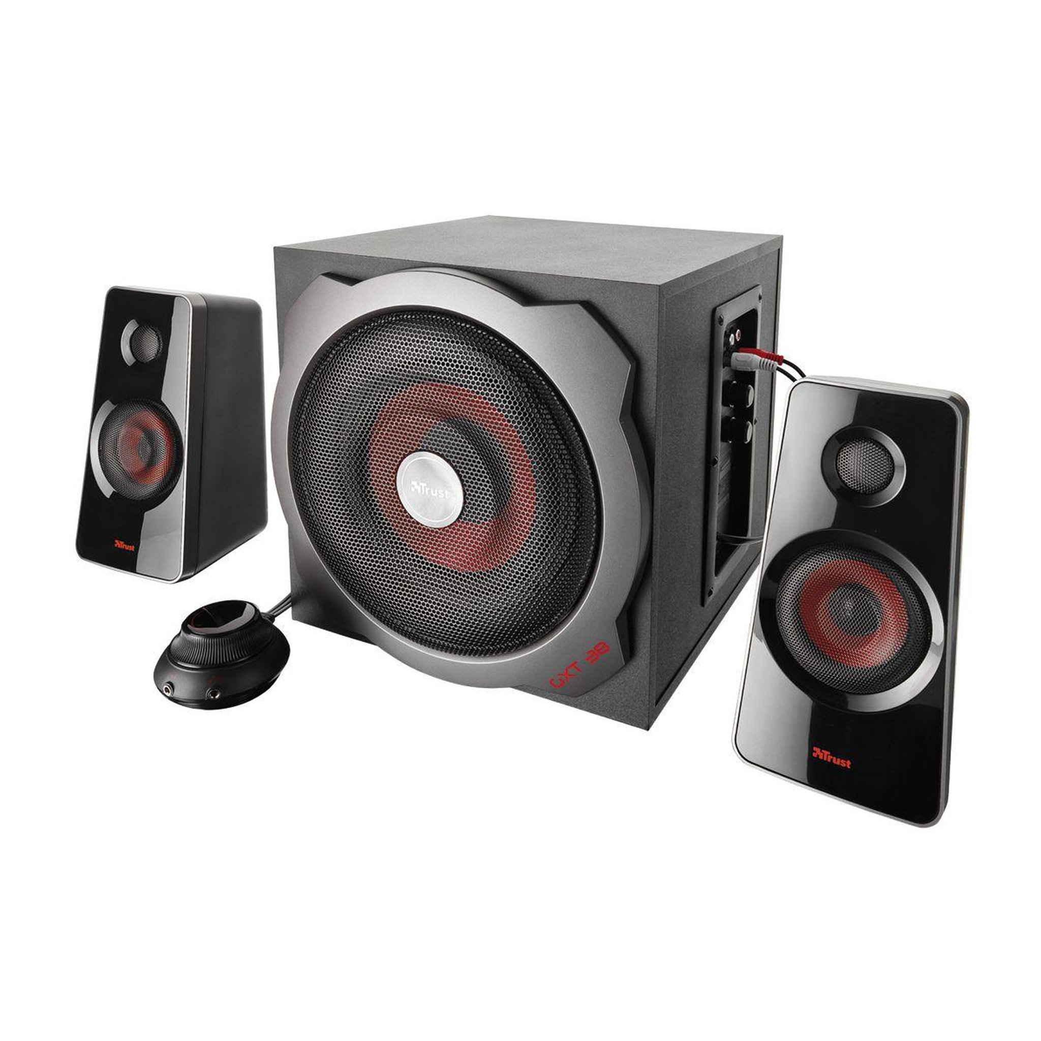 Voir la diapositive 2 : Trust Trust gxt 38 2.1 noir avec fil 60 w