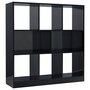 VIDAXL Bibliotheque Noir brillant 97,5 x 29,5 x 100 cm Agglomere
