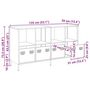 Voir la diapositive 6 : VIDAXL Buffet rose 135x39x73,5 cm acier lamine a froid